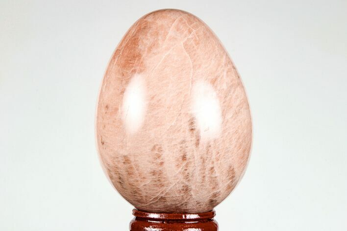 Polished Peach Moonstone Egg - Madagascar #182423